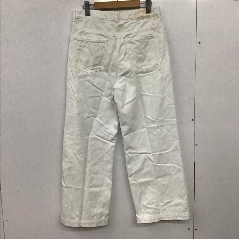ザラベーシック ZARA BASIC パンツ デニム、ジーンズ デニムパンツ ワイドパンツ カジュアルパンツ 40 無地 白 / ホワイト / white レディース USED 古着 中古 10153848