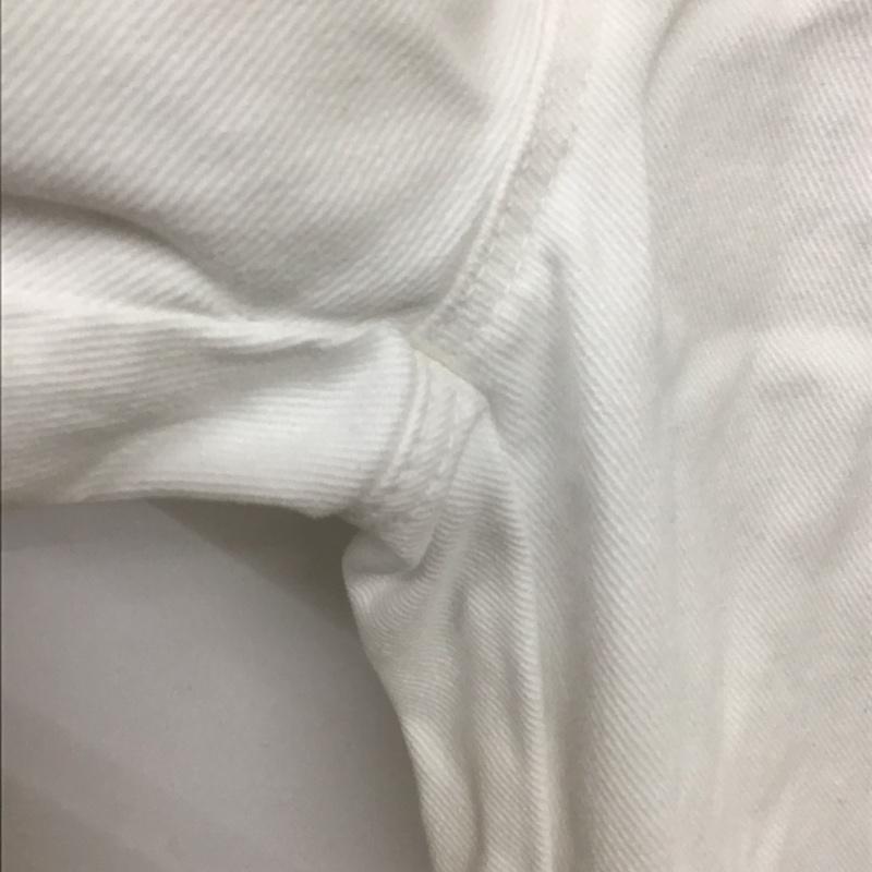 ザラベーシック ZARA BASIC パンツ デニム、ジーンズ デニムパンツ ワイドパンツ カジュアルパンツ 40 無地 白 / ホワイト / white レディース USED 古着 中古 10153848