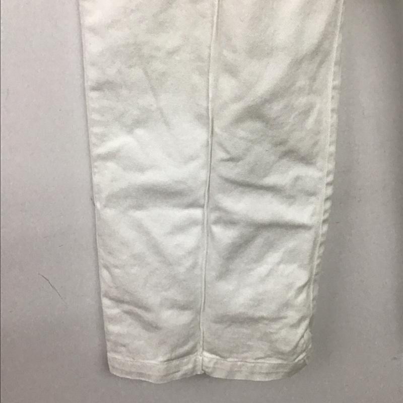 ザラベーシック ZARA BASIC パンツ デニム、ジーンズ デニムパンツ ワイドパンツ カジュアルパンツ 40 無地 白 / ホワイト / white レディース USED 古着 中古 10153848