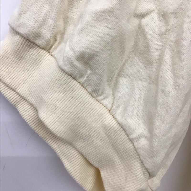 サマンサモスモス Samansa Mos2 カットソー 半袖 半袖カットソー ジップアップネックカットソー Tシャツ FREE 無地 アイボリー / アイボリー / レディース USED 古着 中古 10153852