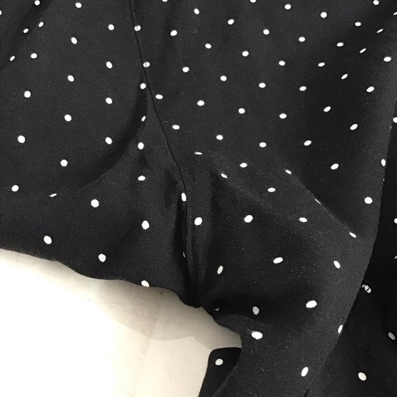 ジーナシス JEANASIS シャツ、ブラウス 半袖 半袖シャツ 総柄シャツ フロントボタン FREE 総柄 白 / ホワイト / white X 黒 / ブラック / black レディース USED 古着 中古 10153854