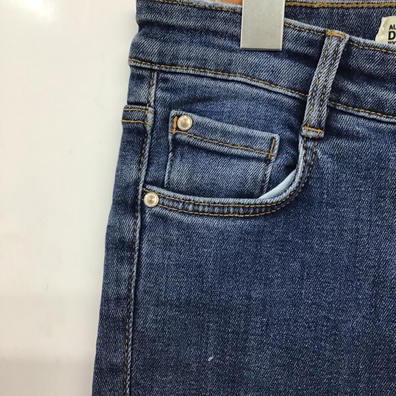 ザラ ZARA パンツ デニム、ジーンズ デニムパンツ スリムパンツ カジュアルパンツ ストレッチパンツ 34 無地 インディゴ / インディゴ / Indigo レディース USED 古着 中古 10153856