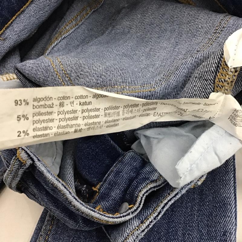 ザラ ZARA パンツ デニム、ジーンズ デニムパンツ スリムパンツ カジュアルパンツ ストレッチパンツ 34 無地 インディゴ / インディゴ / Indigo レディース USED 古着 中古 10153856