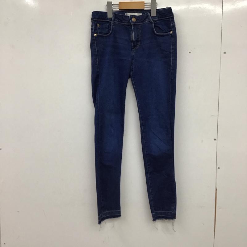 ザラ ZARA パンツ デニム、ジーンズ デニムパンツ スリムパンツ カジュアルパンツ ストレッチパンツ 34 ダメージ加工 インディゴ / インディゴ / Indigo レディース USED 古着 中古 10153861
