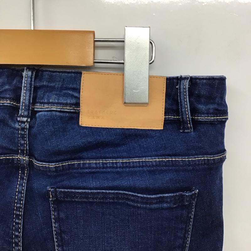 ザラ ZARA パンツ デニム、ジーンズ デニムパンツ スリムパンツ カジュアルパンツ ストレッチパンツ 34 ダメージ加工 インディゴ / インディゴ / Indigo レディース USED 古着 中古 10153861