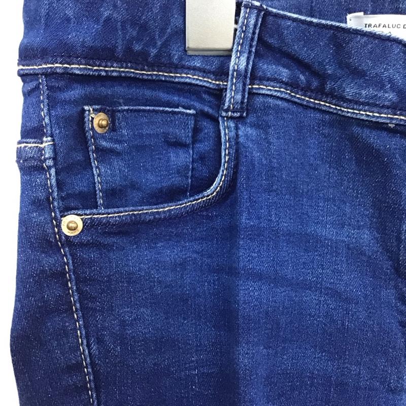 ザラ ZARA パンツ デニム、ジーンズ デニムパンツ スリムパンツ カジュアルパンツ ストレッチパンツ 34 ダメージ加工 インディゴ / インディゴ / Indigo レディース USED 古着 中古 10153861