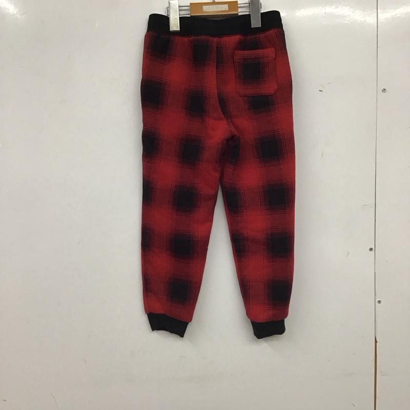 ポロラルフローレン POLO RALPH LAUREN パンツ ワークパンツ、ペインターパンツ カジュアルパンツ ワイドパンツ 裏地ボア L チェック 赤 / レッド / red ボーイズ USED 古着 中古 10153862