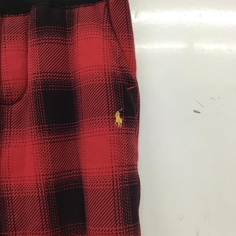 ポロラルフローレン POLO RALPH LAUREN パンツ ワークパンツ、ペインターパンツ カジュアルパンツ ワイドパンツ 裏地ボア L チェック 赤 / レッド / red ボーイズ USED 古着 中古 10153862