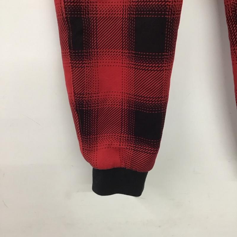 ポロラルフローレン POLO RALPH LAUREN パンツ ワークパンツ、ペインターパンツ カジュアルパンツ ワイドパンツ 裏地ボア L チェック 赤 / レッド / red ボーイズ USED 古着 中古 10153862