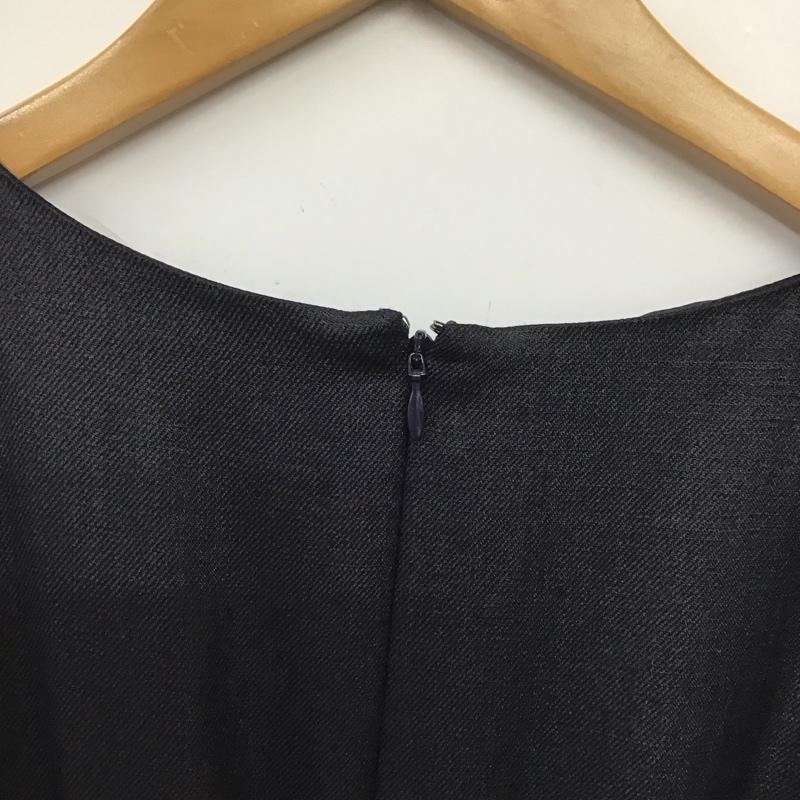 ユナイテッドアローズ UNITED ARROWS ワンピース ひざ丈スカート ノースリーブワンピース フレアスカート 無地 紺 / ネイビー / navy レディース USED 古着 中古 10153865
