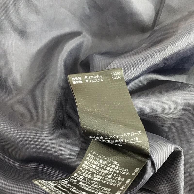 ユナイテッドアローズ UNITED ARROWS ワンピース ひざ丈スカート ノースリーブワンピース フレアスカート 無地 紺 / ネイビー / navy レディース USED 古着 中古 10153865