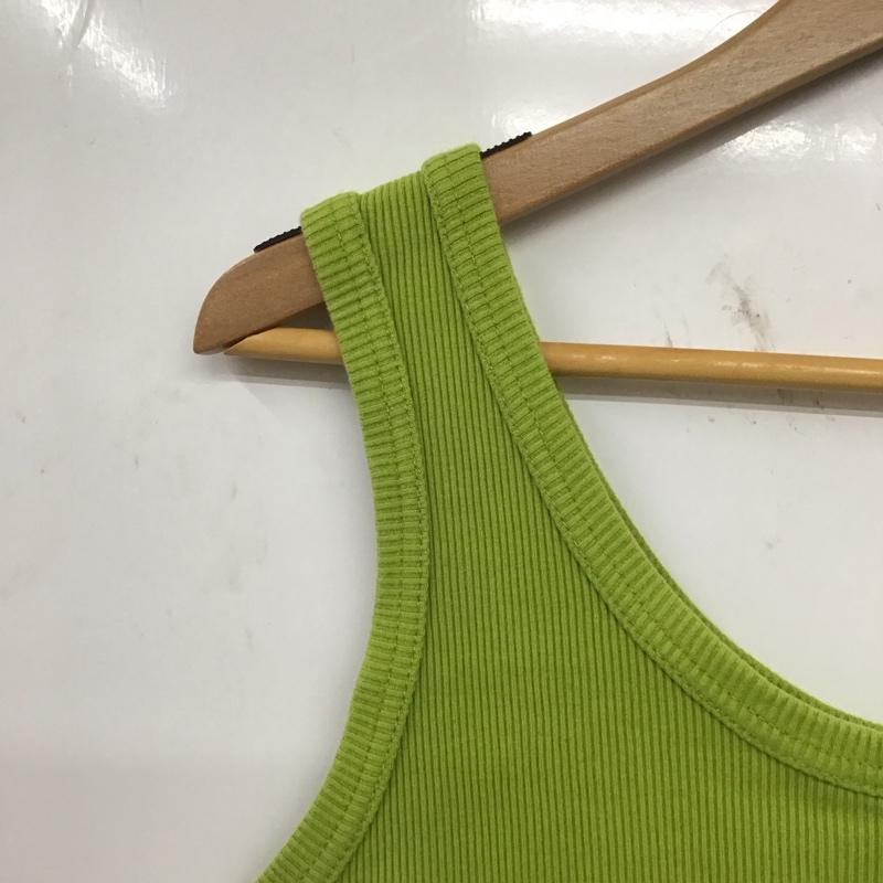 レイビームス Ray BEAMS タンクトップ タンクトップ タンクトップ 無地 黄緑 / イエローグリーン / レディース USED 古着 中古 10153867