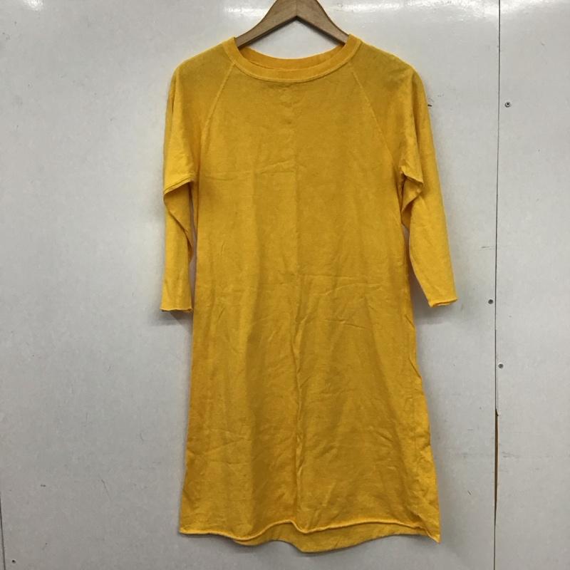 グッドオン Good On ワンピース ロングスカート 長袖ロングワンピース S 無地 黄 / イエロー / yellow レディース USED 古着 中古 10153868