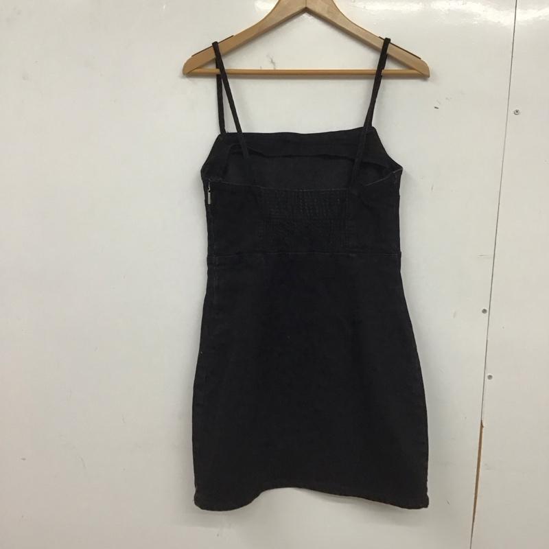 ザラ ZARA ワンピース ミニスカート ノースリーブワンピース ミニスカート M 無地 ダークグレー / ダークグレー / レディース USED 古着 中古 10153870