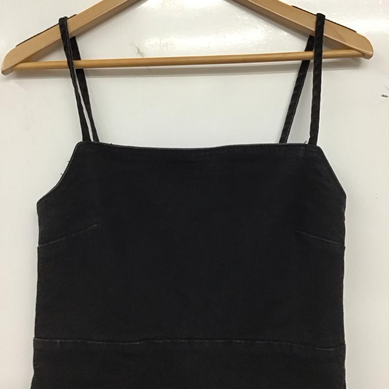 ザラ ZARA ワンピース ミニスカート ノースリーブワンピース ミニスカート M 無地 ダークグレー / ダークグレー / レディース USED 古着 中古 10153870