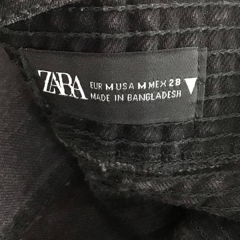 ザラ ZARA ワンピース ミニスカート ノースリーブワンピース ミニスカート M 無地 ダークグレー / ダークグレー / レディース USED 古着 中古 10153870