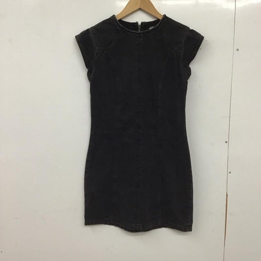 ザラ ZARA ワンピース ミニスカート ミニスカートワンピース デニムワンピース XS 無地 ダークグレー / ダークグレー / レディース USED 古着 中古 10153872