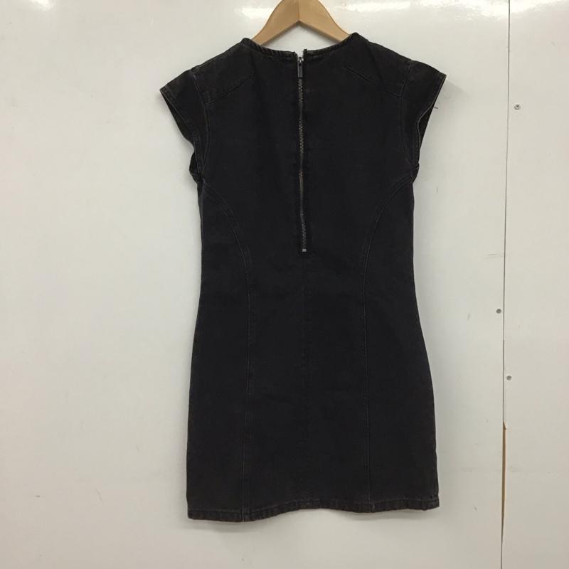 ザラ ZARA ワンピース ミニスカート ミニスカートワンピース デニムワンピース XS 無地 ダークグレー / ダークグレー / レディース USED 古着 中古 10153872