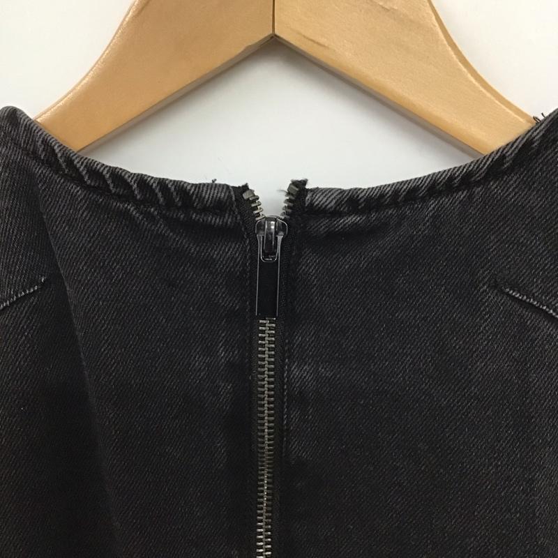 ザラ ZARA ワンピース ミニスカート ミニスカートワンピース デニムワンピース XS 無地 ダークグレー / ダークグレー / レディース USED 古着 中古 10153872