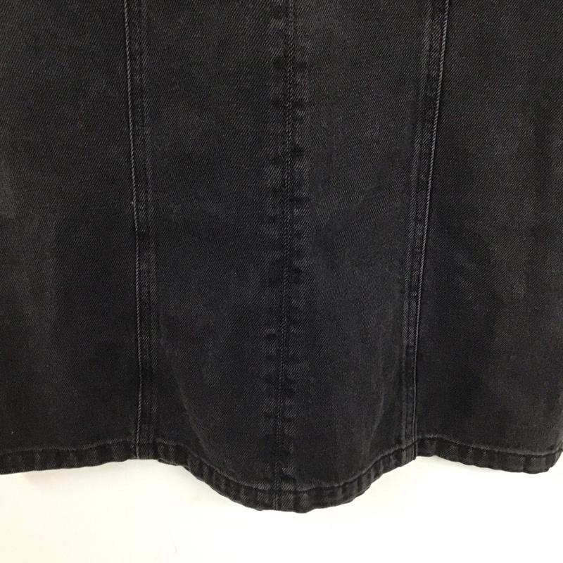 ザラ ZARA ワンピース ミニスカート ミニスカートワンピース デニムワンピース XS 無地 ダークグレー / ダークグレー / レディース USED 古着 中古 10153872