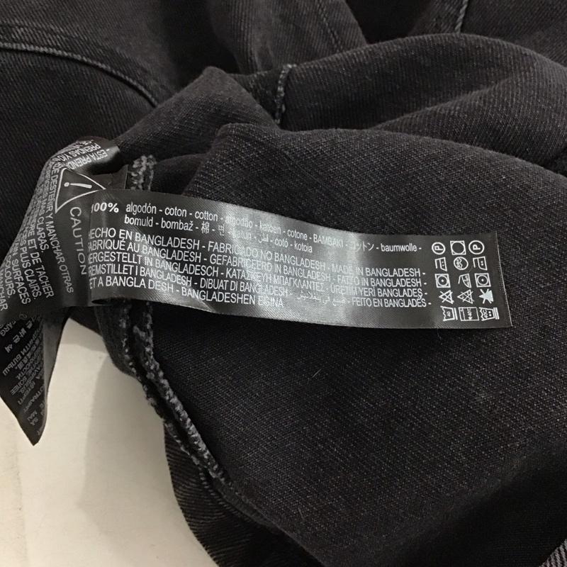 ザラ ZARA ワンピース ミニスカート ミニスカートワンピース デニムワンピース XS 無地 ダークグレー / ダークグレー / レディース USED 古着 中古 10153872