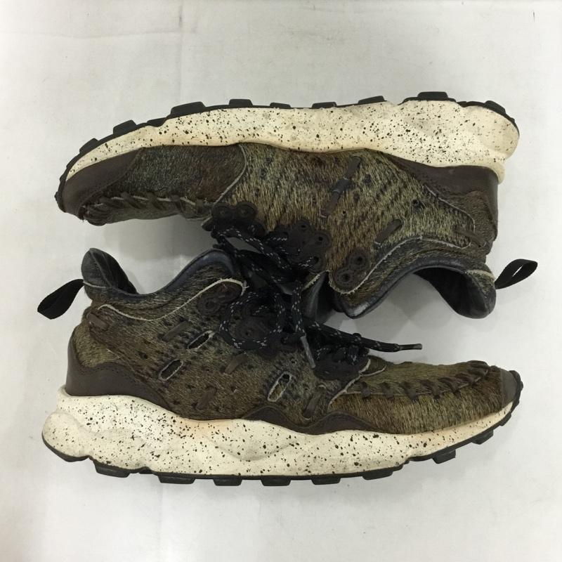 フラワーマウンテン Flower MOUNTAIN スニーカー スニーカー FM02030 US9.5 US：9.5 無地 茶 / ブラウン / brown メンズ USED 古着 中古 10153874