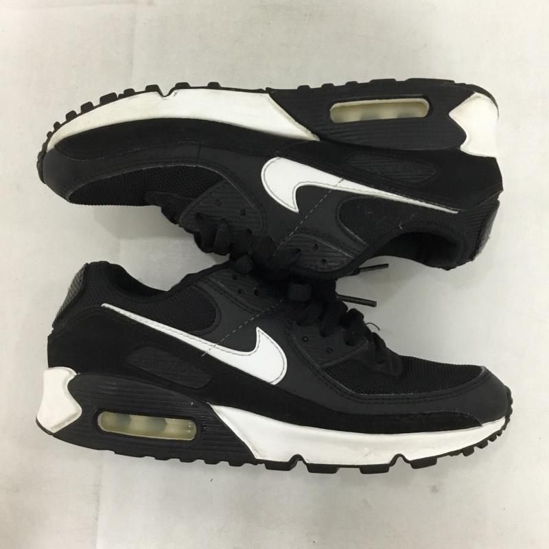 ナイキ NIKE スニーカー スニーカー CQ2560-001 WMNS AIR MAX 90 23.5cm 23.5cm ロゴ、文字 黒 / ブラック / black X 白 / ホワイト / white レディース USED 古着 中古 10153875
