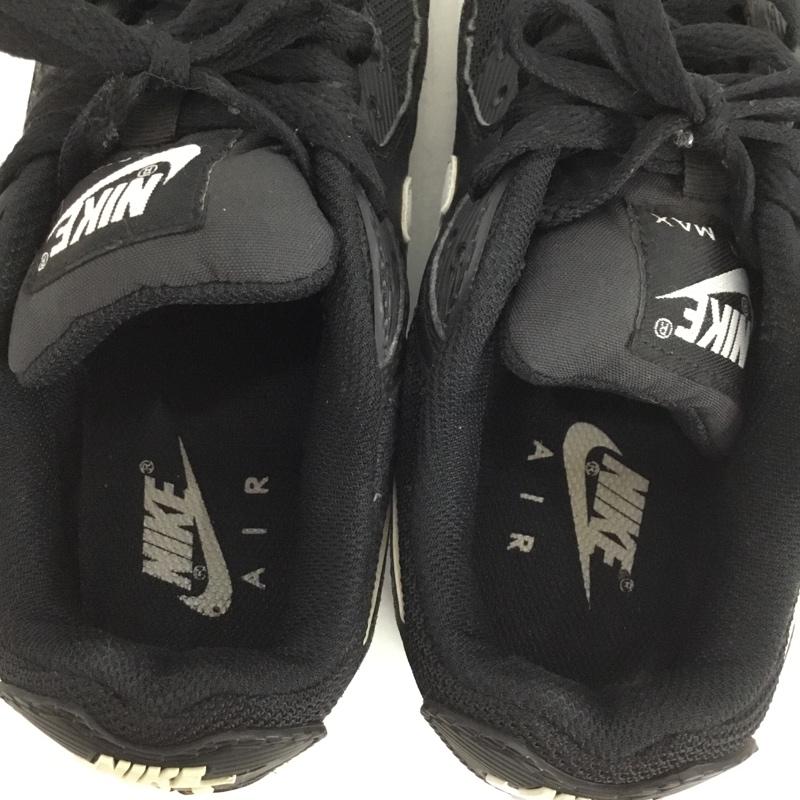 ナイキ NIKE スニーカー スニーカー CQ2560-001 WMNS AIR MAX 90 23.5cm 23.5cm ロゴ、文字 黒 / ブラック / black X 白 / ホワイト / white レディース USED 古着 中古 10153875