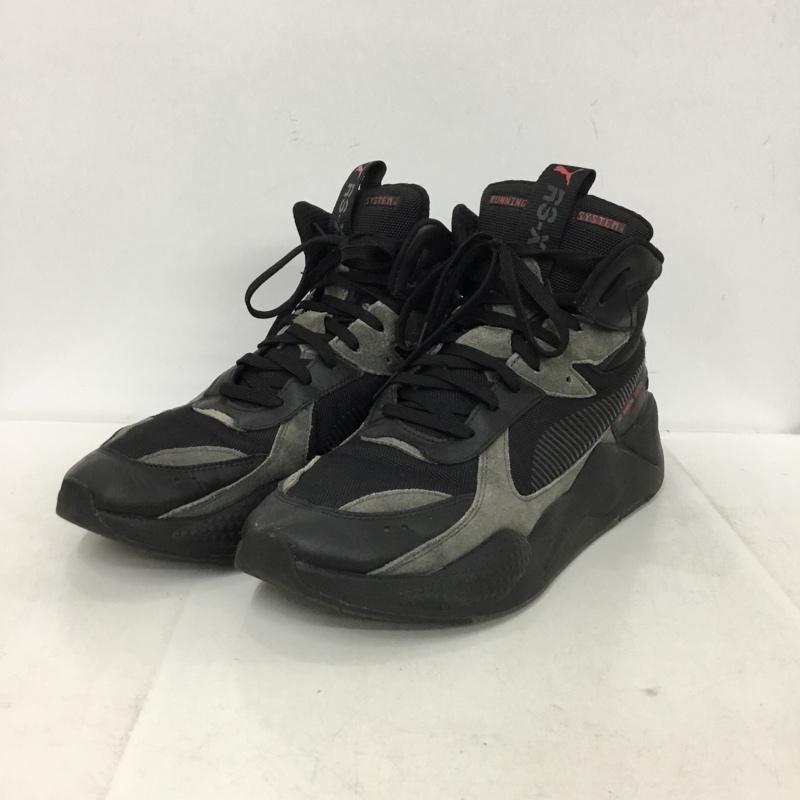 プーマ PUMA スニーカー スニーカー 369820-02 RS-X MIDTOP BINARY CODE 29cm 29.0cm ロゴ、文字 黒 / ブラック / black メンズ USED 古着 中古 10153877