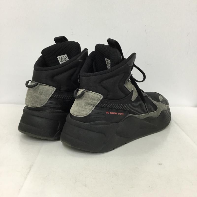 プーマ PUMA スニーカー スニーカー 369820-02 RS-X MIDTOP BINARY CODE 29cm 29.0cm ロゴ、文字 黒 / ブラック / black メンズ USED 古着 中古 10153877
