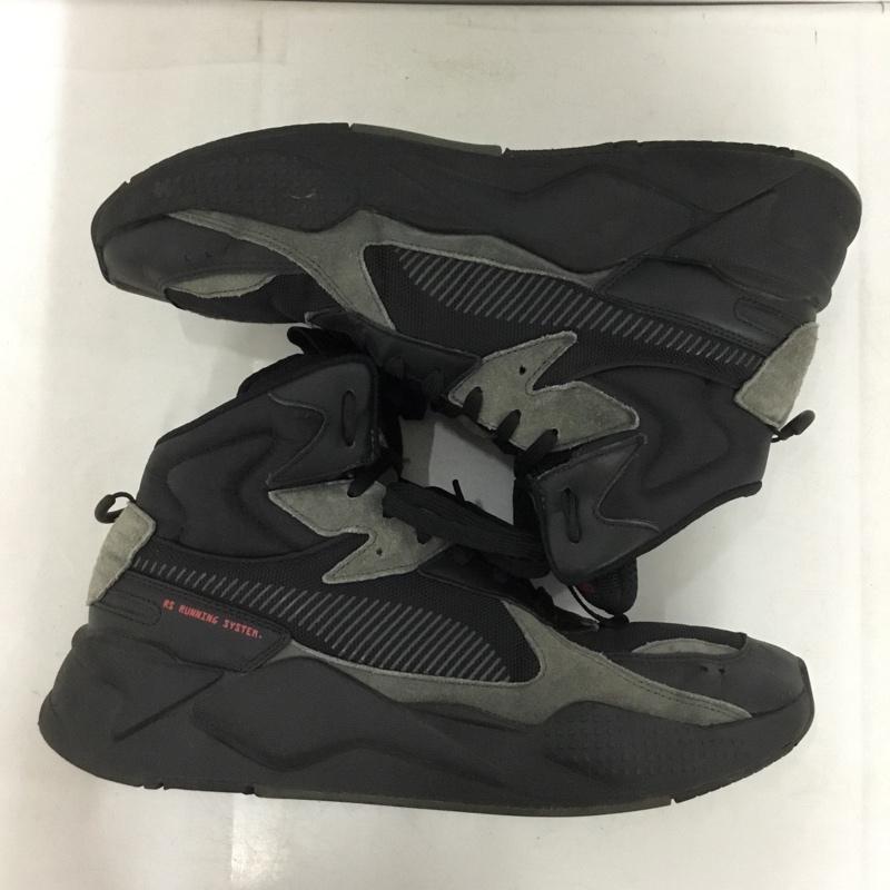 プーマ PUMA スニーカー スニーカー 369820-02 RS-X MIDTOP BINARY CODE 29cm 29.0cm ロゴ、文字 黒 / ブラック / black メンズ USED 古着 中古 10153877