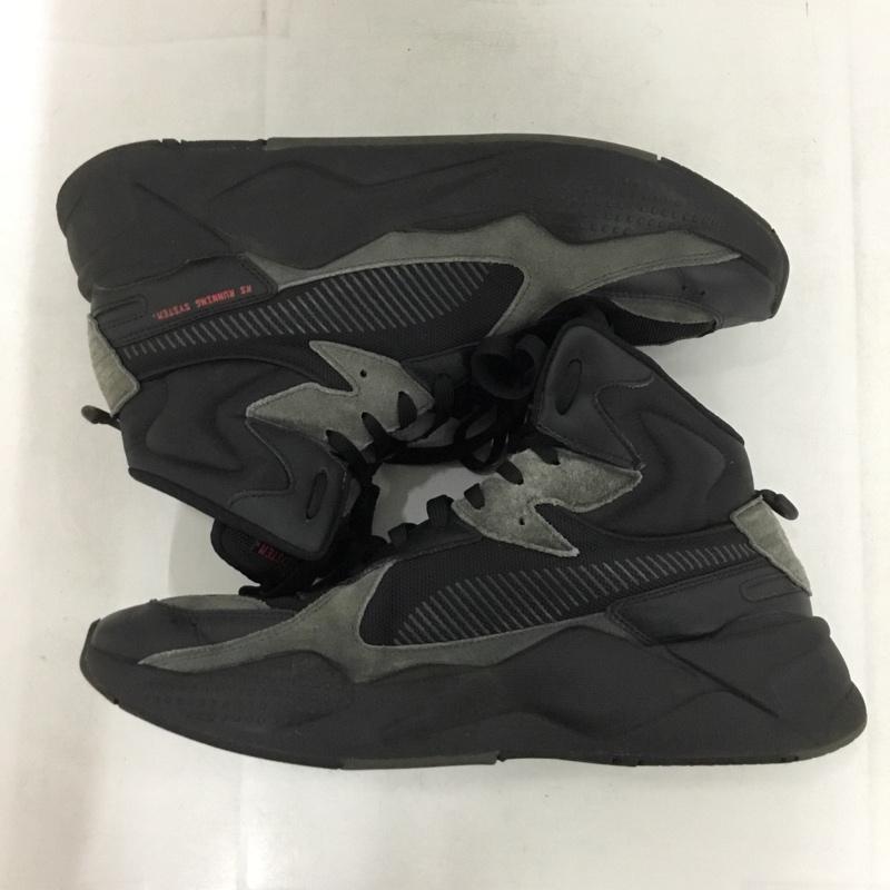 プーマ PUMA スニーカー スニーカー 369820-02 RS-X MIDTOP BINARY CODE 29cm 29.0cm ロゴ、文字 黒 / ブラック / black メンズ USED 古着 中古 10153877