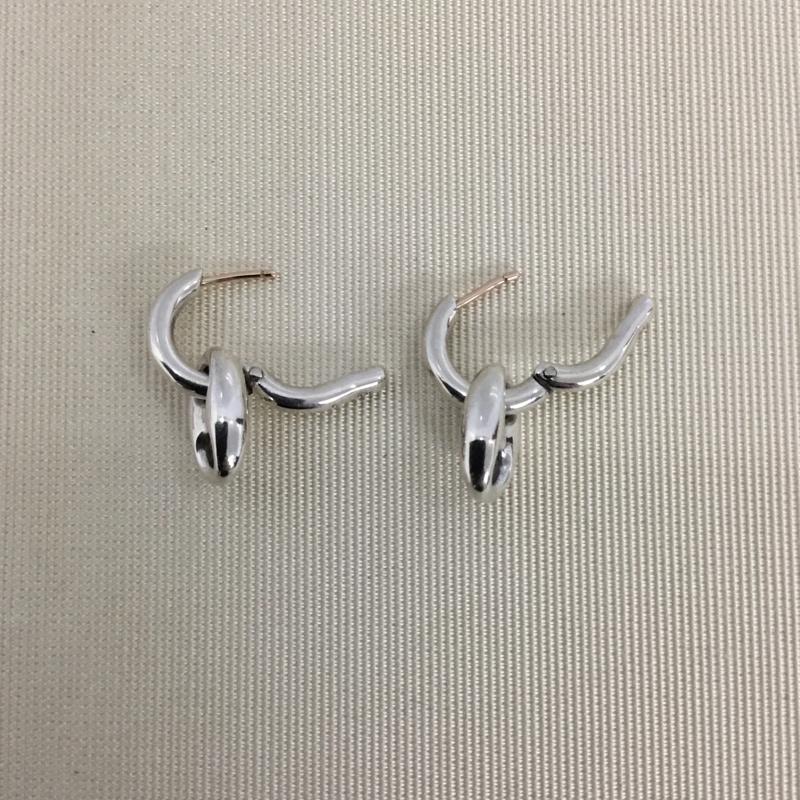 ヒアーズ h eres アクセサリー ピアス CO PIERCE 両耳 箱有 無地 銀 / シルバー / silver color レディース USED 古着 中古 10153881