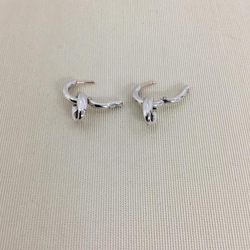 ヒアーズ h eres アクセサリー ピアス CO PIERCE 両耳 箱有 無地 銀 / シルバー / silver color レディース USED 古着 中古 10153881