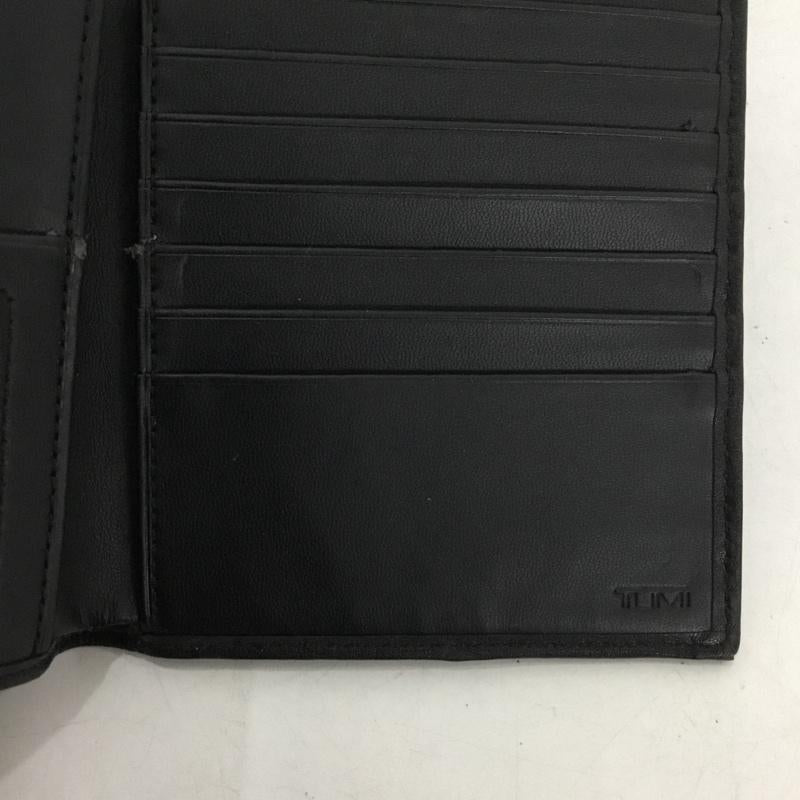 トゥミ TUMI 財布 二つ折り カードケース パスケース マルチケース ロゴ、文字 黒 / ブラック / black メンズ USED 古着 中古 10153884
