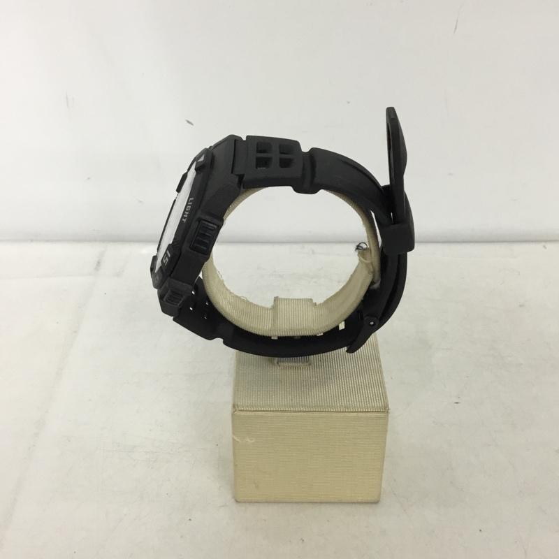 カシオ CASIO 腕時計 アナログ（クォーツ式） AQ-S800W タフソーラー 10気圧防水 ロゴ、文字 黒 / ブラック / black メンズ USED 古着 中古 10153887