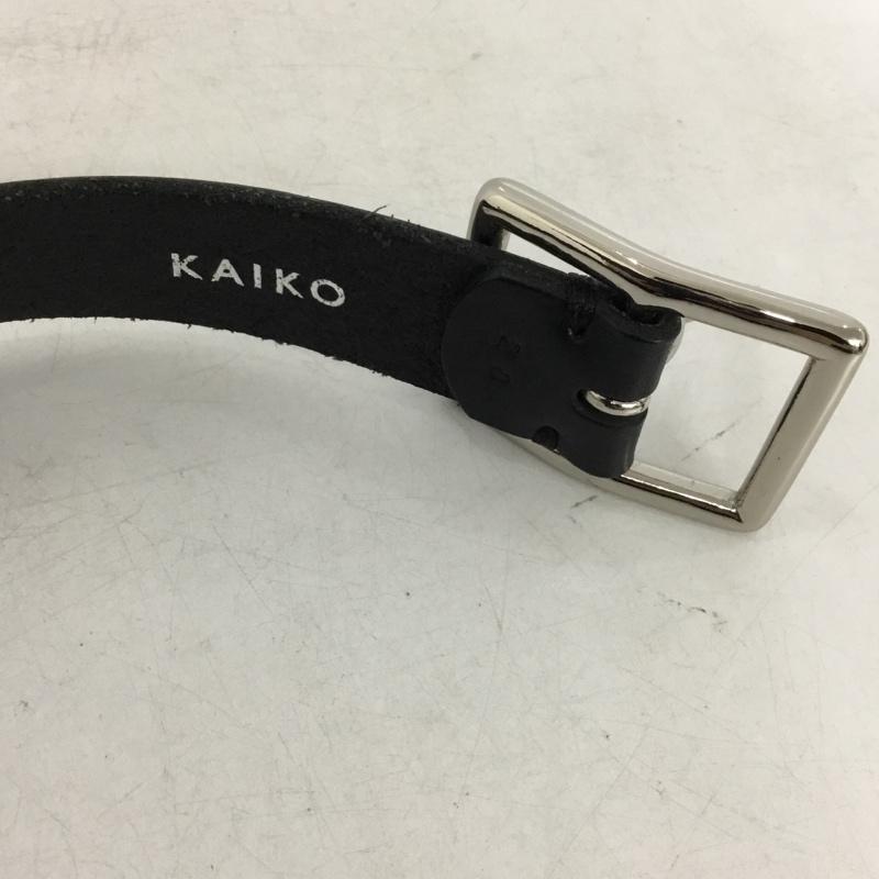 カイコー KAIKO ベルト・バックル ベルト レザー 28 無地 黒 / ブラック / black メンズ USED 古着 中古 10153889