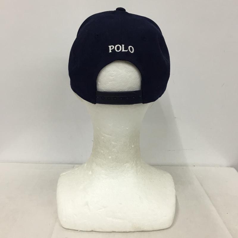 ポロラルフローレン POLO RALPH LAUREN 帽子 キャップ ロゴ、文字 紺 / ネイビー / navy メンズ USED 古着 中古 10153894