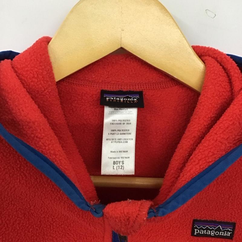 パタゴニア patagonia ジャケット、上着 ジャケット、ブレザー フリース L 無地 赤 / レッド / red ボーイズ USED 古着 中古 10153895