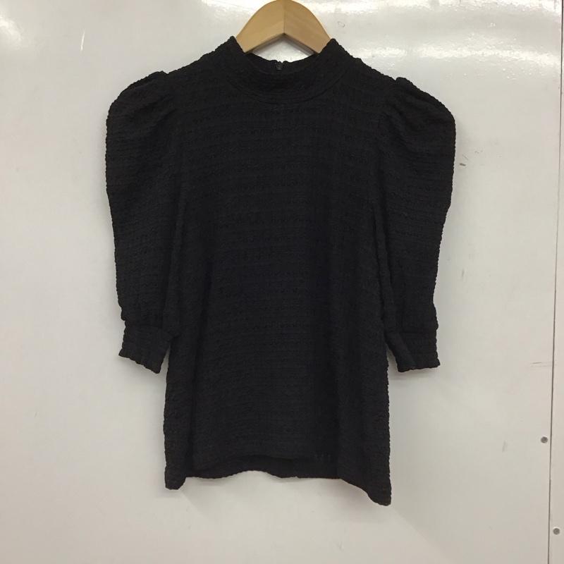 スライ SLY カットソー 半袖 030gsz80-2640 SHIRRING PUFF トップス FREE 無地 黒 / ブラック / black レディース USED 古着 中古 10153898