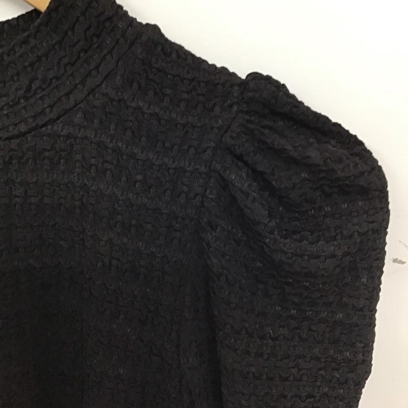 スライ SLY カットソー 半袖 030gsz80-2640 SHIRRING PUFF トップス FREE 無地 黒 / ブラック / black レディース USED 古着 中古 10153898