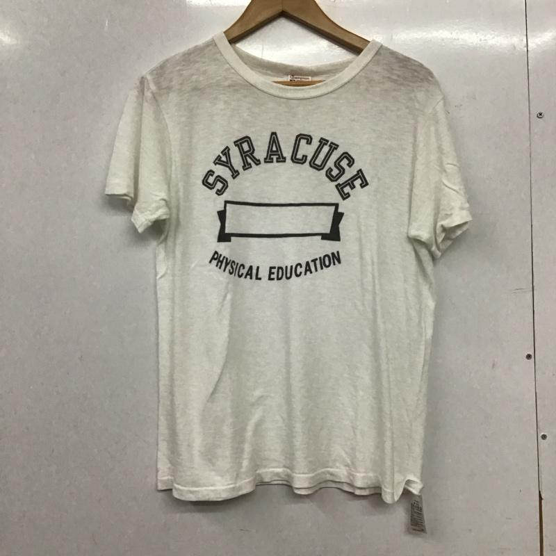 チャンピオン Campion Tシャツ 半袖 M ロゴ、文字 白 / ホワイト / white メンズ USED 古着 中古 10153899