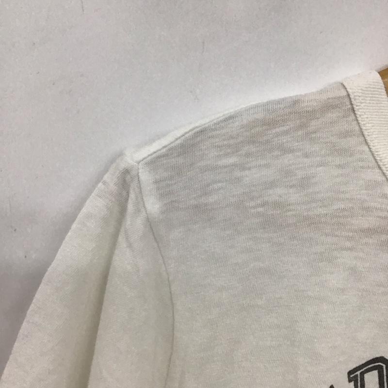 チャンピオン Campion Tシャツ 半袖 M ロゴ、文字 白 / ホワイト / white メンズ USED 古着 中古 10153899