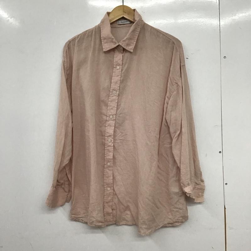ジーナシス JEANASIS シャツ、ブラウス 長袖 M 無地 桃 / ピンク / pink レディース USED 古着 中古 10153901