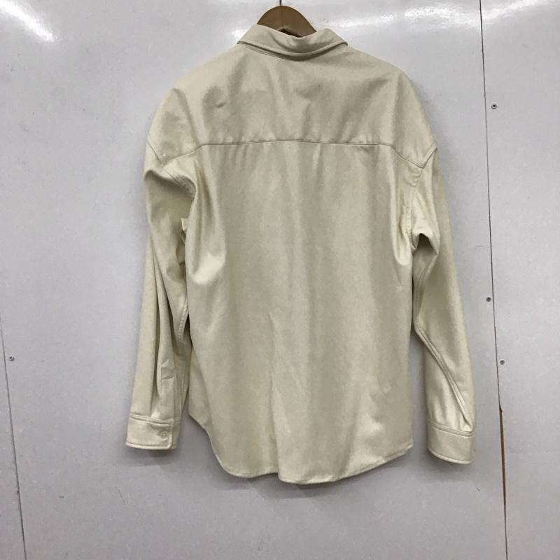アズールバイマウジー AZUL BY MOUSSY ジャケット、上着 ジャケット、ブレザー 251FST30-043C FAUX LEATHER SHIRT JACKET M 無地 白 / ホワイト / white メンズ USED 古着 中古 10153904