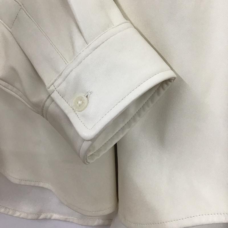 アズールバイマウジー AZUL BY MOUSSY ジャケット、上着 ジャケット、ブレザー 251FST30-043C FAUX LEATHER SHIRT JACKET M 無地 白 / ホワイト / white メンズ USED 古着 中古 10153904
