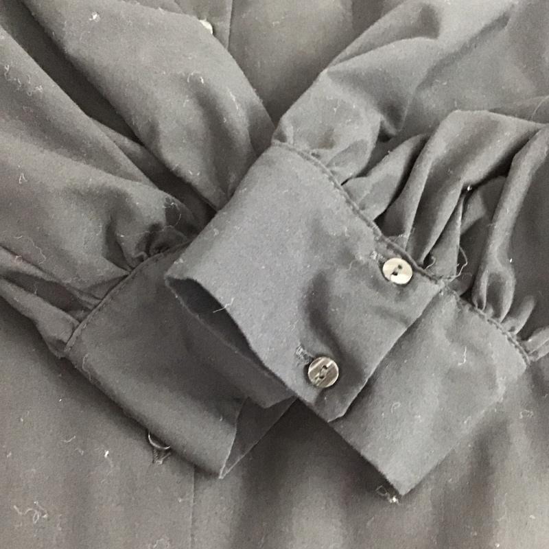 ザラ ZARA シャツ、ブラウス 長袖 M 無地 黒 / ブラック / black レディース USED 古着 中古 10153905