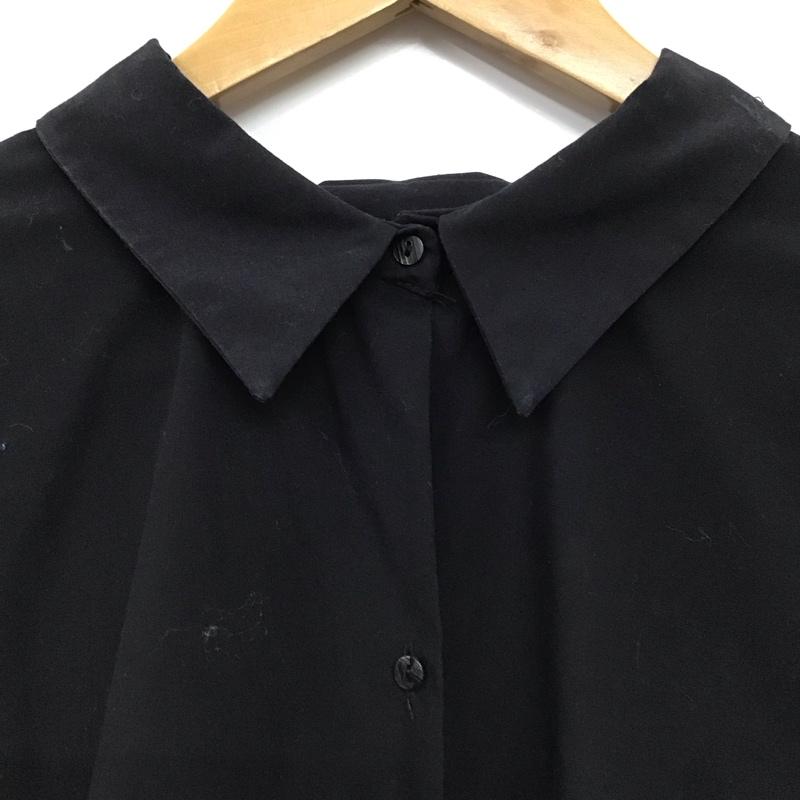 ザラ ZARA シャツ、ブラウス 長袖 M 無地 黒 / ブラック / black レディース USED 古着 中古 10153905