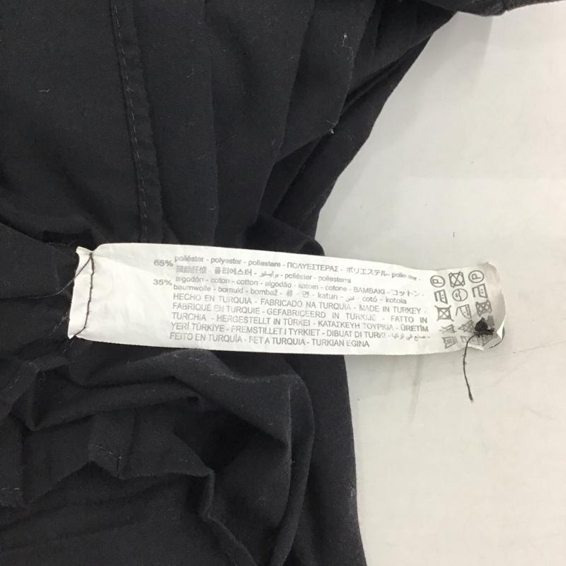 ザラ ZARA シャツ、ブラウス 長袖 M 無地 黒 / ブラック / black レディース USED 古着 中古 10153905