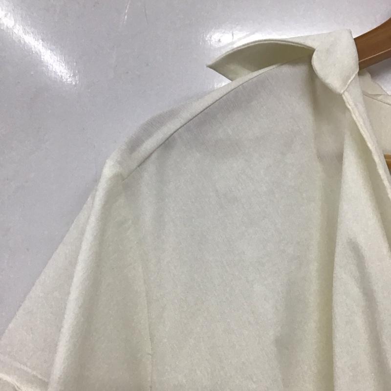 ザラ ZARA カットソー 半袖 タグ付 M 無地 白 / ホワイト / white レディース USED 古着 中古 10153908
